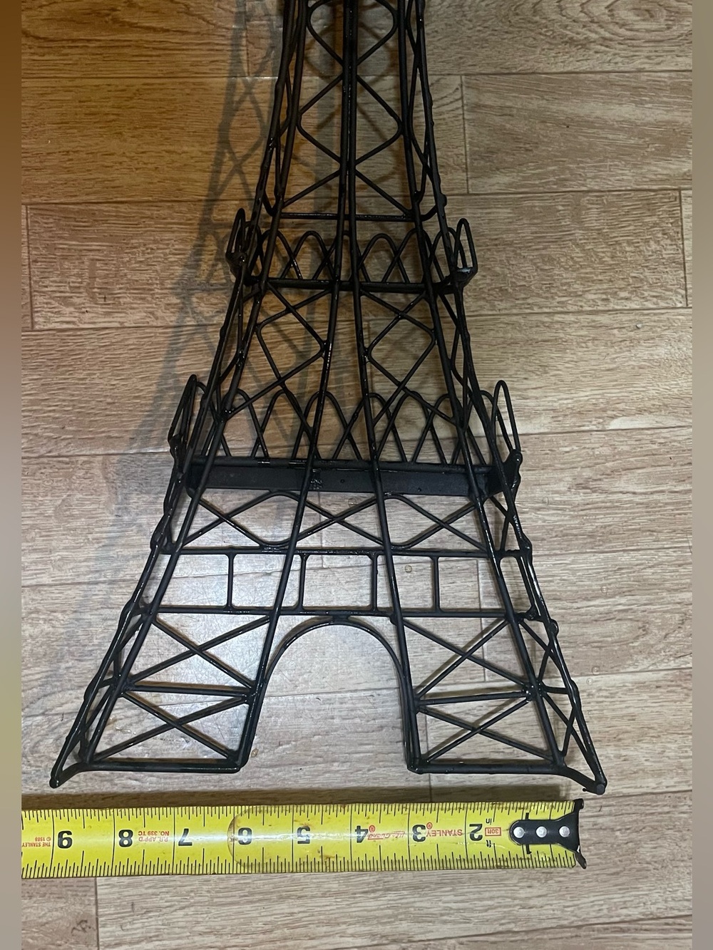 Metal Eiffel Tower Paris France Sculpture Art-Black - Picture 4 of 5